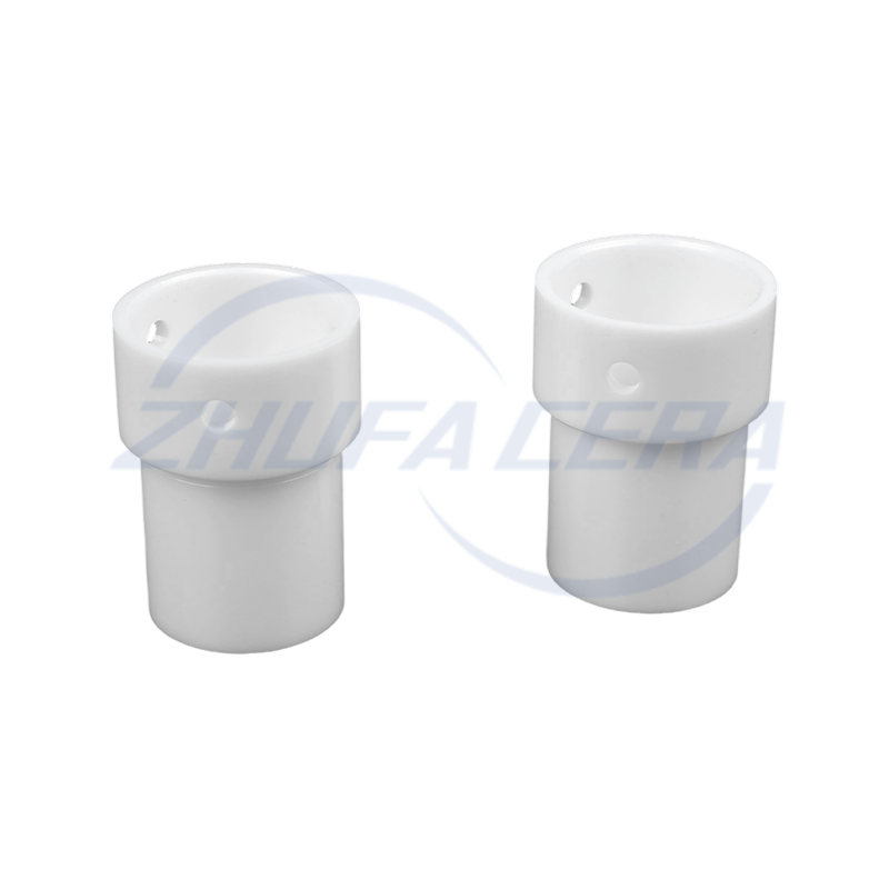 Tub din ceramică forat în formă de T din alumină